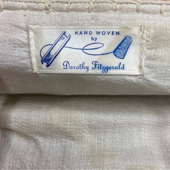 Vintage Hand Woven And Wood Purse by Dorothy Fitzgerald - Picture 5 of 10